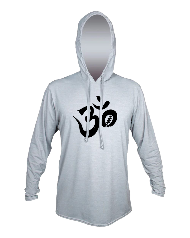 The Grateful Yoga Symbol - Anetik Low Pro Tech Hooded T-Shirt