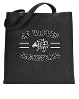 AZ Wolves Basketball Curve - Tote