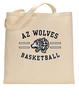 AZ Wolves Basketball Curve - Tote