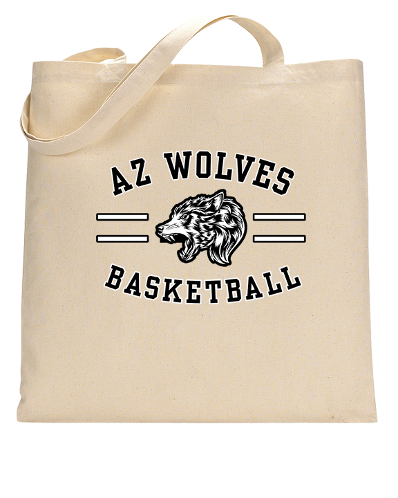 AZ Wolves Basketball Curve - Tote