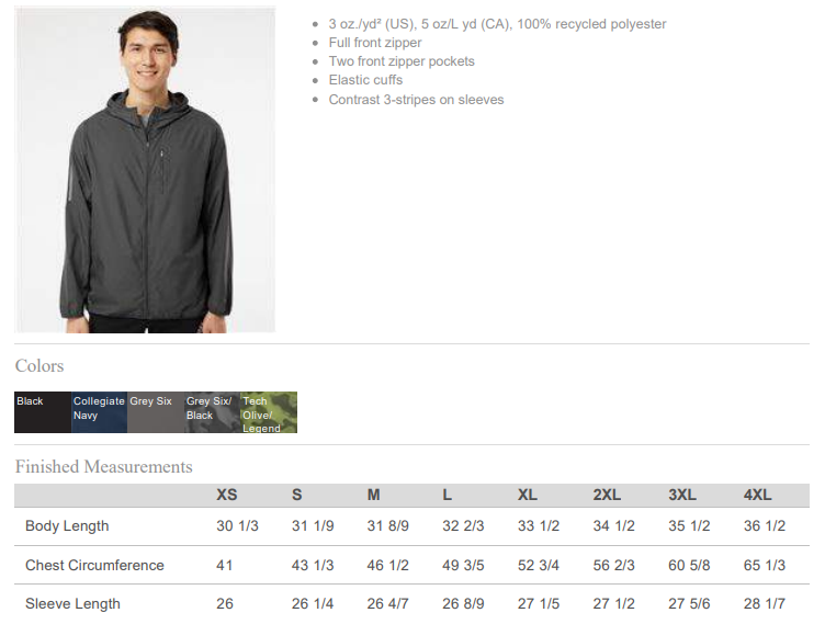 Holt HS Golf Split - Mens Adidas Full Zip Jacket