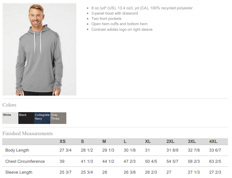 South Effingham HS Cross Country Curve - Mens Adidas Hoodie