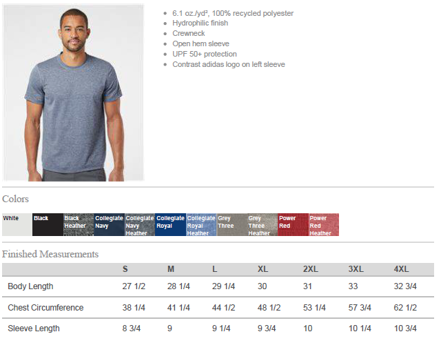 Somerton HS Football Nation - Mens Adidas Performance Shirt