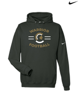 Army & Navy Academy Football Curve - Nike Club Fleece Hoodie