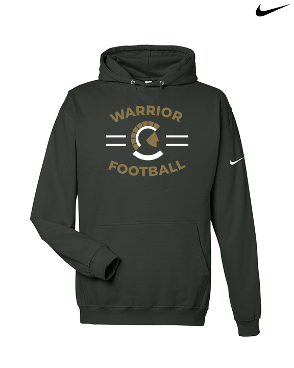 Army & Navy Academy Football Curve - Nike Club Fleece Hoodie