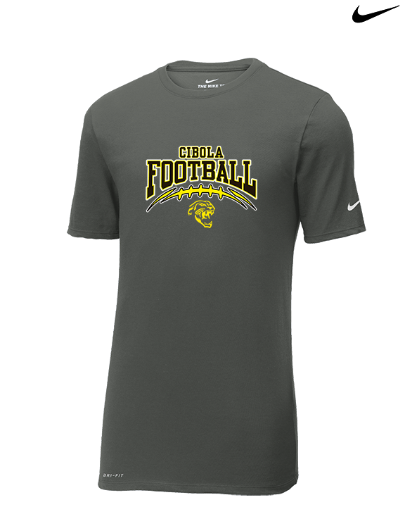 Cibola HS Football School Football - Mens Nike Cotton Poly Tee