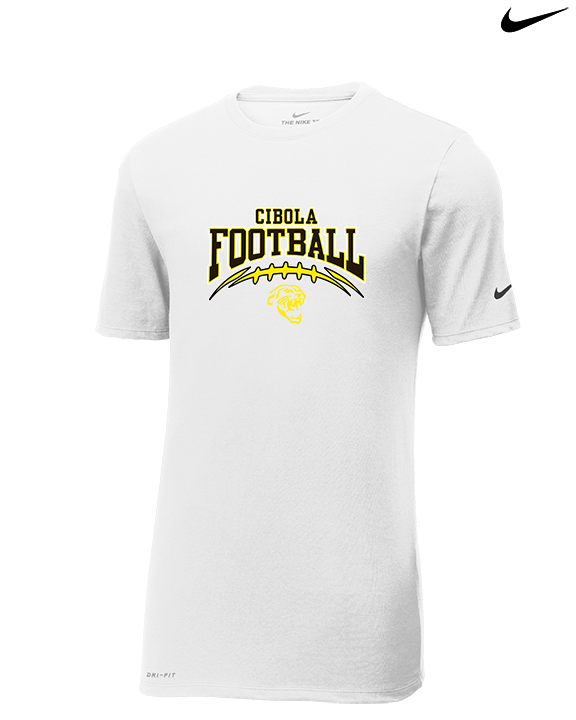 Cibola HS Football School Football - Mens Nike Cotton Poly Tee