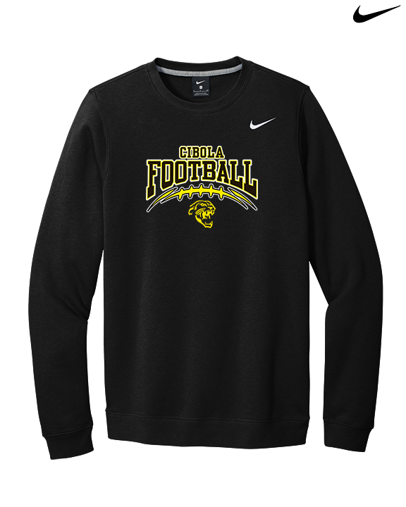 Cibola HS Football School Football - Mens Nike Crewneck