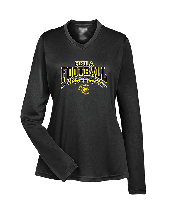 Cibola HS Football School Football - Womens Performance Longsleeve