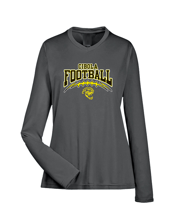 Cibola HS Football School Football - Womens Performance Longsleeve