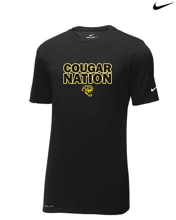 Cibola HS Football Nation - Mens Nike Cotton Poly Tee