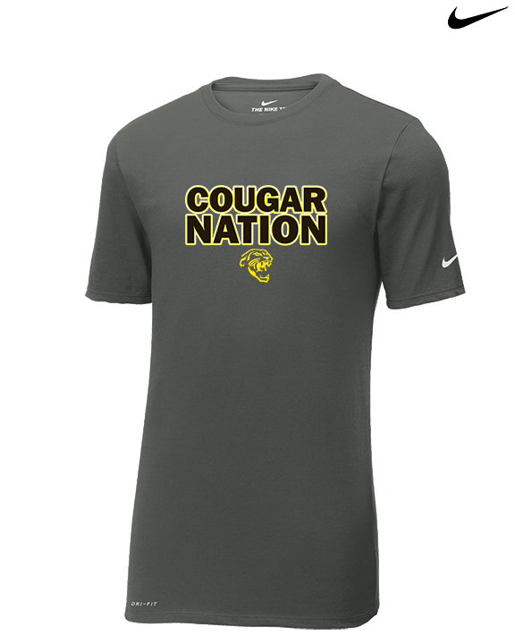 Cibola HS Football Nation - Mens Nike Cotton Poly Tee