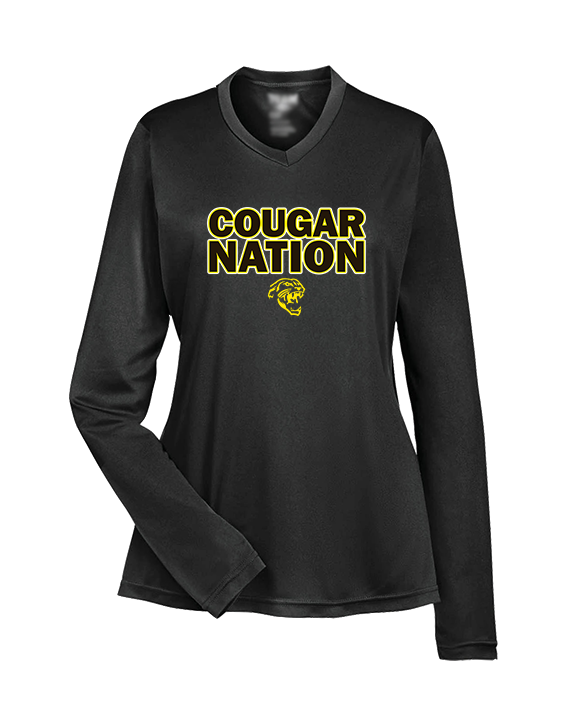 Cibola HS Football Nation - Womens Performance Longsleeve