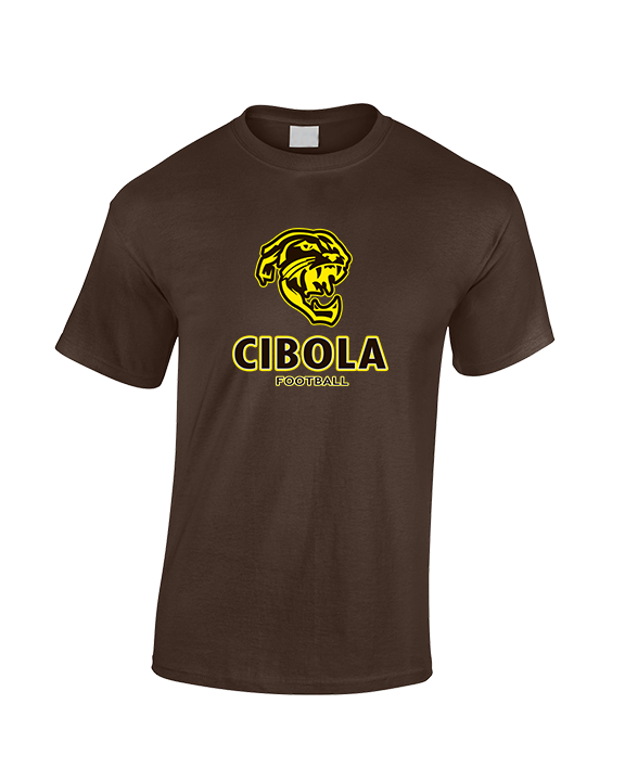 Cibola HS Football Stacked - Cotton T-Shirt