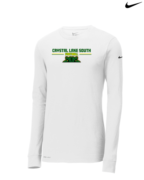 Crystal Lake South HS Football Keen - Mens Nike Longsleeve