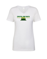 Crystal Lake South HS Football Keen - Womens Vneck