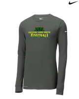 Crystal Lake South HS Football Splatter - Mens Nike Longsleeve