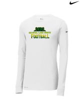 Crystal Lake South HS Football Splatter - Mens Nike Longsleeve