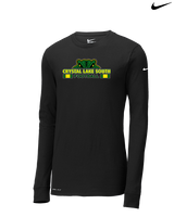 Crystal Lake South HS Football Stacked - Mens Nike Longsleeve