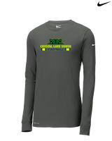 Crystal Lake South HS Football Stacked - Mens Nike Longsleeve