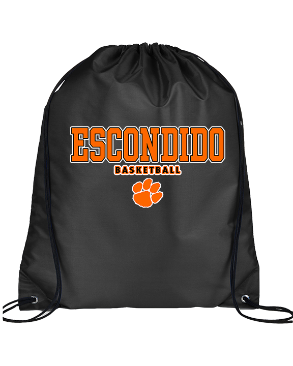 Escondido HS Girls Basketball Block - Drawstring Bag