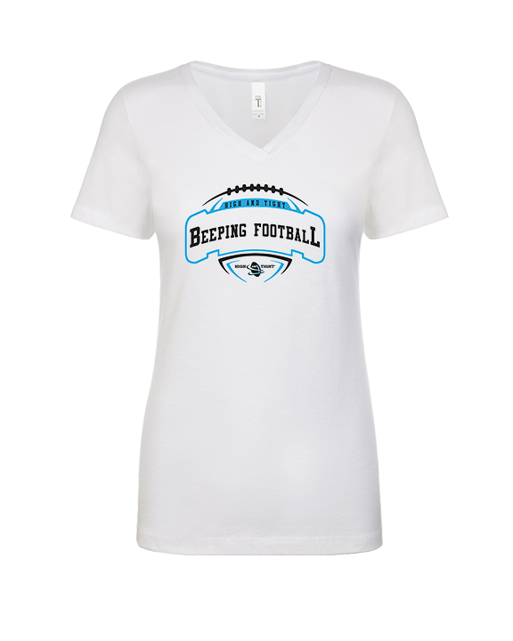HIGHandTIGHT Football Toss - Womens Vneck