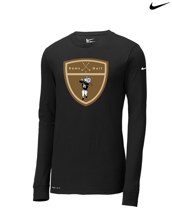 Holt HS Golf Crest - Mens Nike Longsleeve