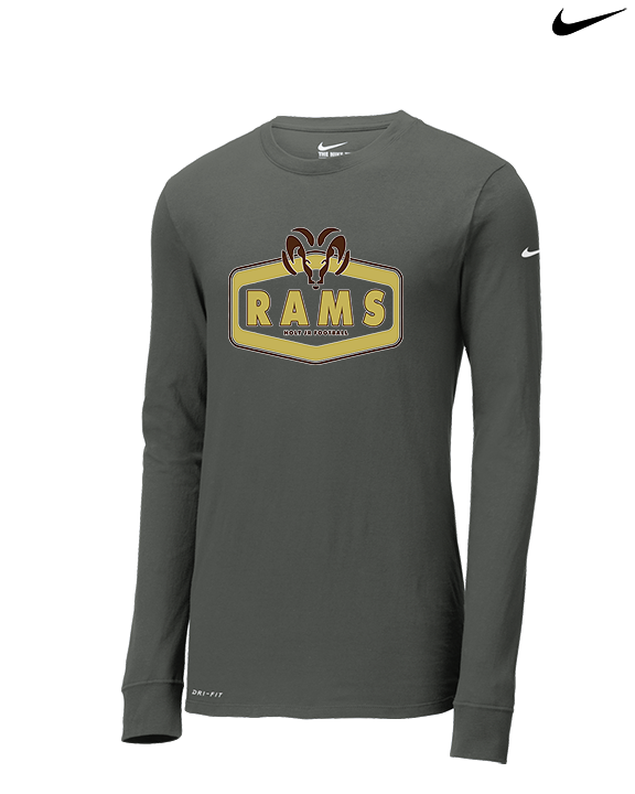 Holt Jr Rams Football Board - Mens Nike Longsleeve