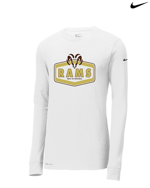 Holt Jr Rams Football Board - Mens Nike Longsleeve