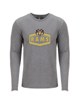 Holt Jr Rams Football Board - Tri-Blend Long Sleeve