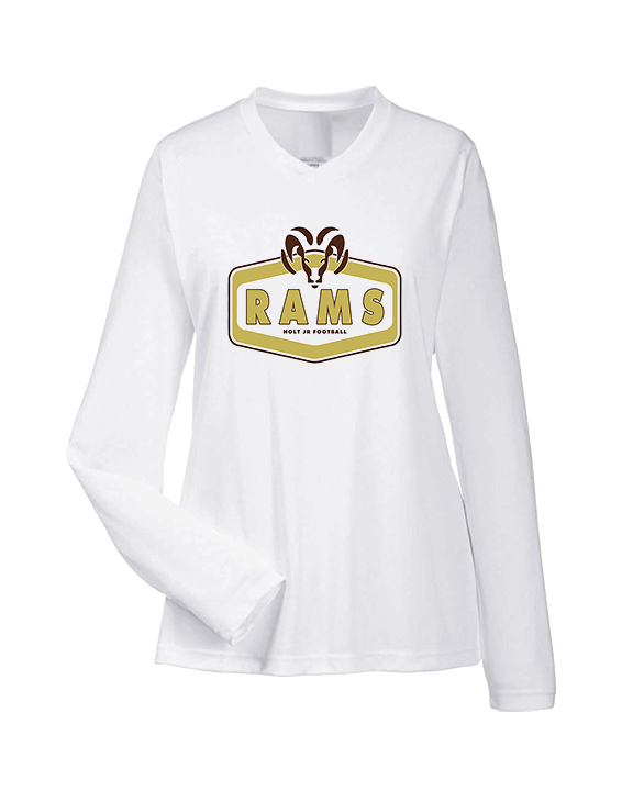 Holt Jr Rams Football Board - Womens Performance Longsleeve