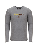 Holt Jr Rams Football Cut - Tri-Blend Long Sleeve