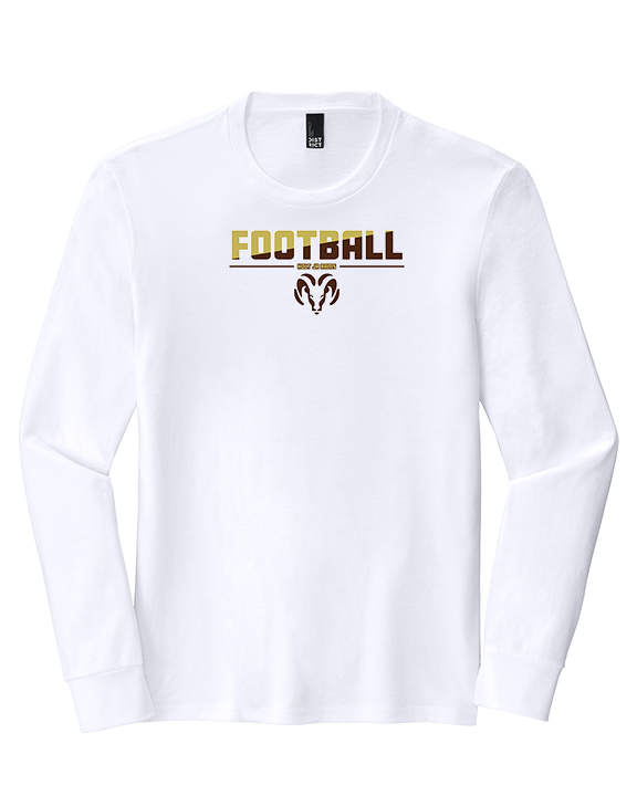 Holt Jr Rams Football Cut - Tri-Blend Long Sleeve