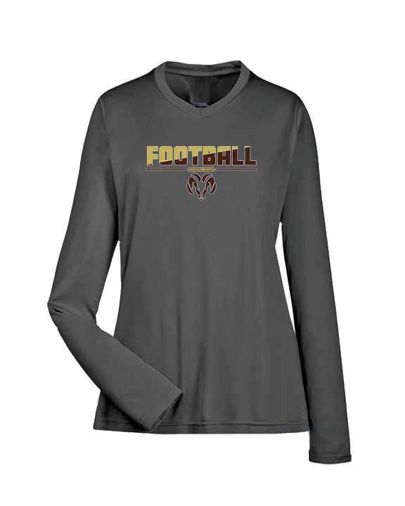 Holt Jr Rams Football Cut - Womens Performance Longsleeve