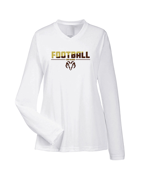 Holt Jr Rams Football Cut - Womens Performance Longsleeve