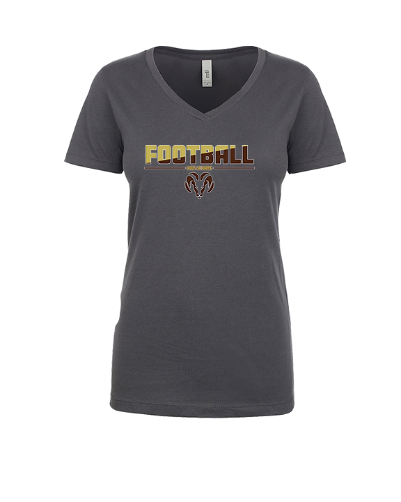 Holt Jr Rams Football Cut - Womens Vneck