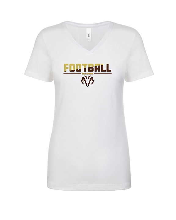 Holt Jr Rams Football Cut - Womens Vneck