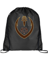 Holt Jr Rams Football Full Football - Drawstring Bag