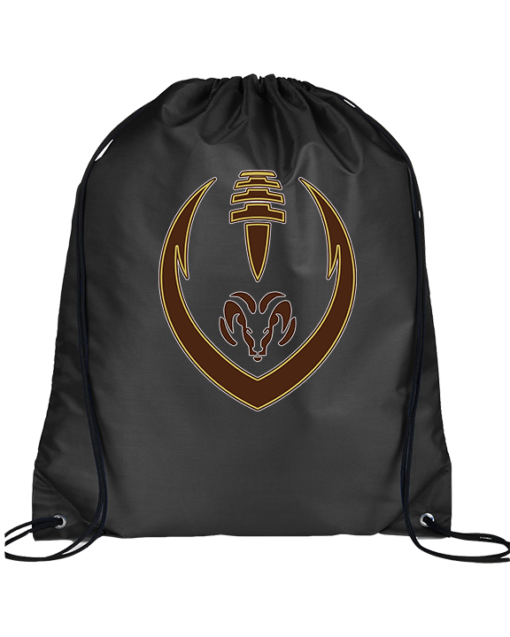 Holt Jr Rams Football Full Football - Drawstring Bag