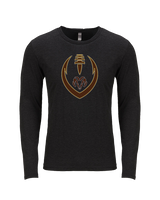 Holt Jr Rams Football Full Football - Tri-Blend Long Sleeve