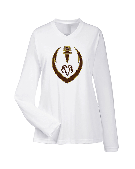 Holt Jr Rams Football Full Football - Womens Performance Longsleeve