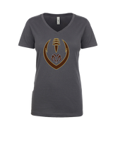 Holt Jr Rams Football Full Football - Womens Vneck