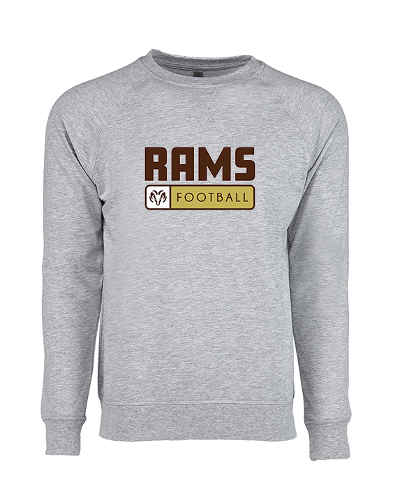 Holt Jr Rams Football Pennant - Crewneck Sweatshirt