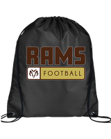 Holt Jr Rams Football Pennant - Drawstring Bag