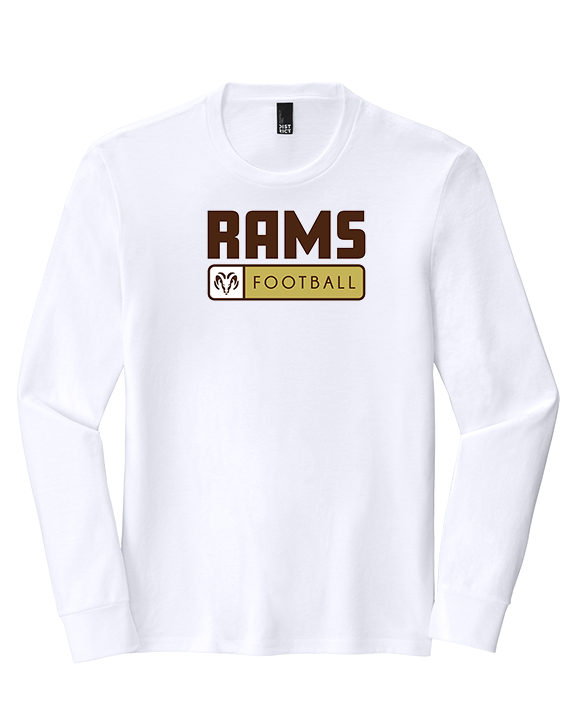 Holt Jr Rams Football Pennant - Tri-Blend Long Sleeve