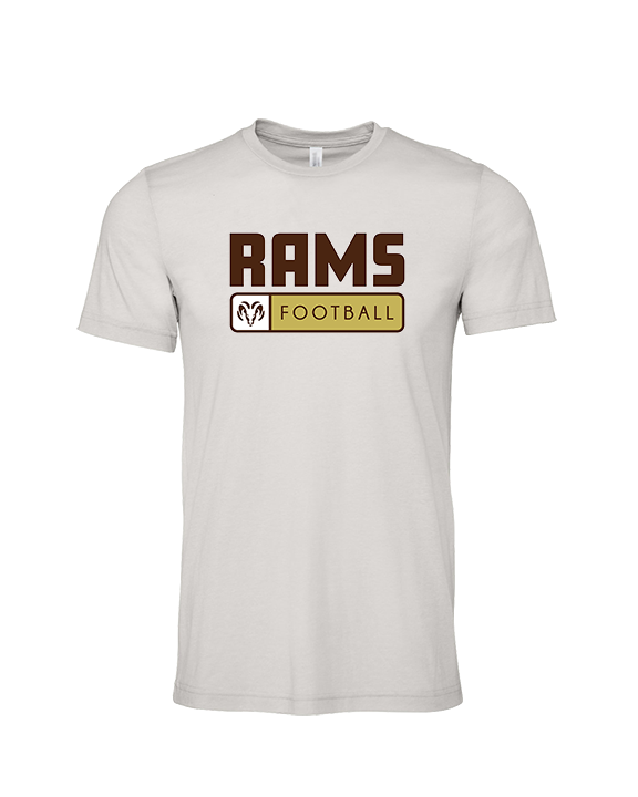 Holt Jr Rams Football Pennant - Tri-Blend Shirt