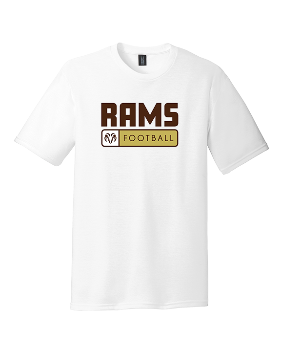 Holt Jr Rams Football Pennant - Tri-Blend Shirt