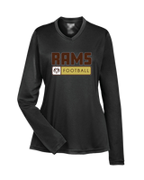 Holt Jr Rams Football Pennant - Womens Performance Longsleeve