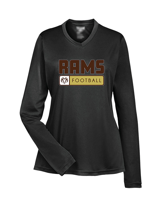 Holt Jr Rams Football Pennant - Womens Performance Longsleeve