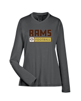 Holt Jr Rams Football Pennant - Womens Performance Longsleeve